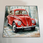 Volkswagen Beetle Art Portrait trendy home