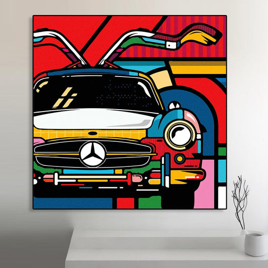 Mercedes Art Art Portrait trendy home