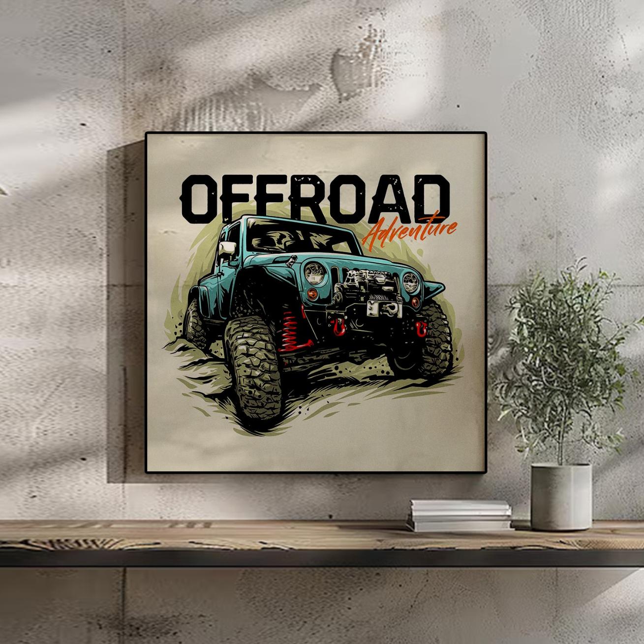 Off Road Adventure Art Portrait trendy home