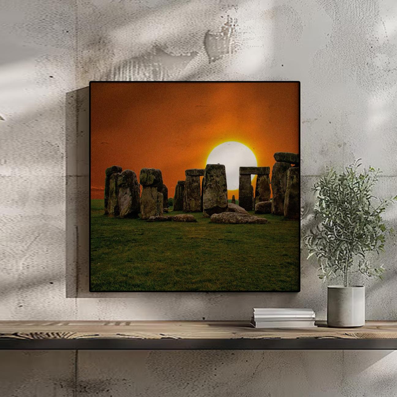 Stonehenge Art Portrait trendy home