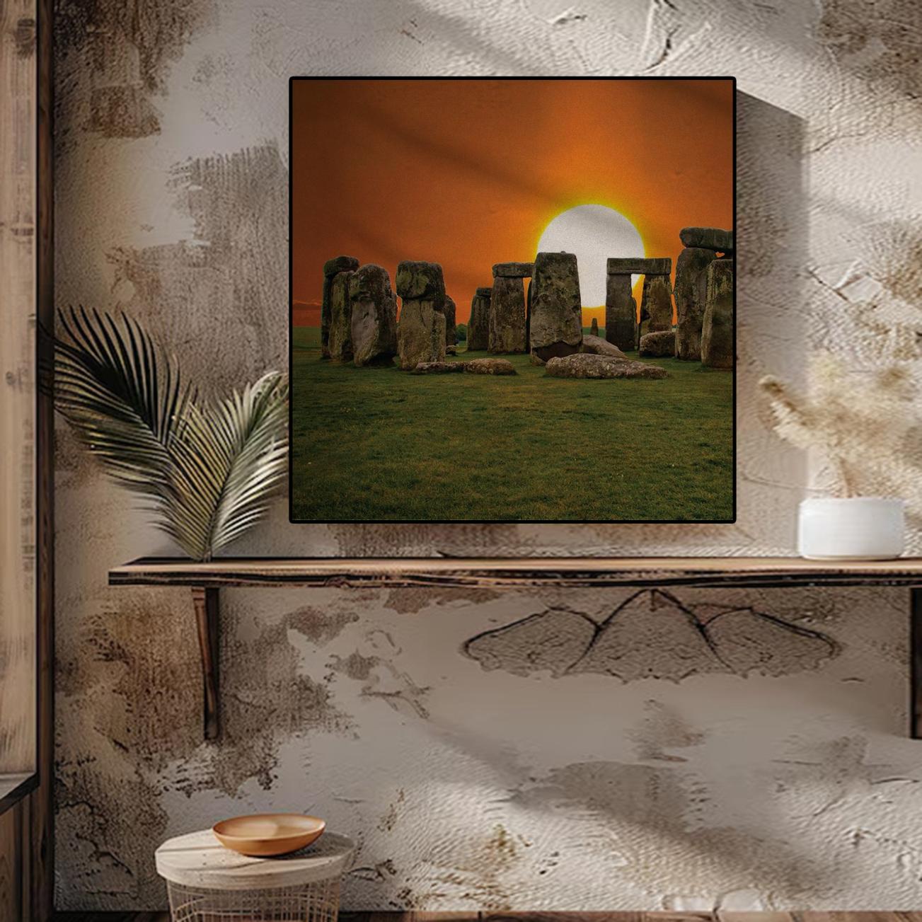 Stonehenge Art Portrait trendy home