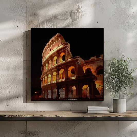 Rome Colosseum Art Portrait trendy home