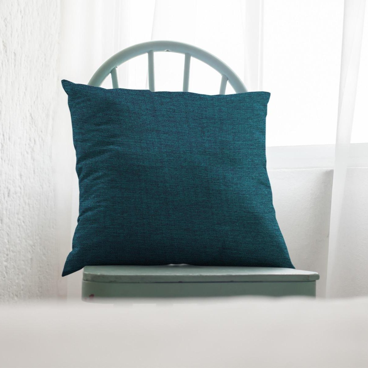 Fine Jute - Dark Turquoise Cushion Cover Trendy Home