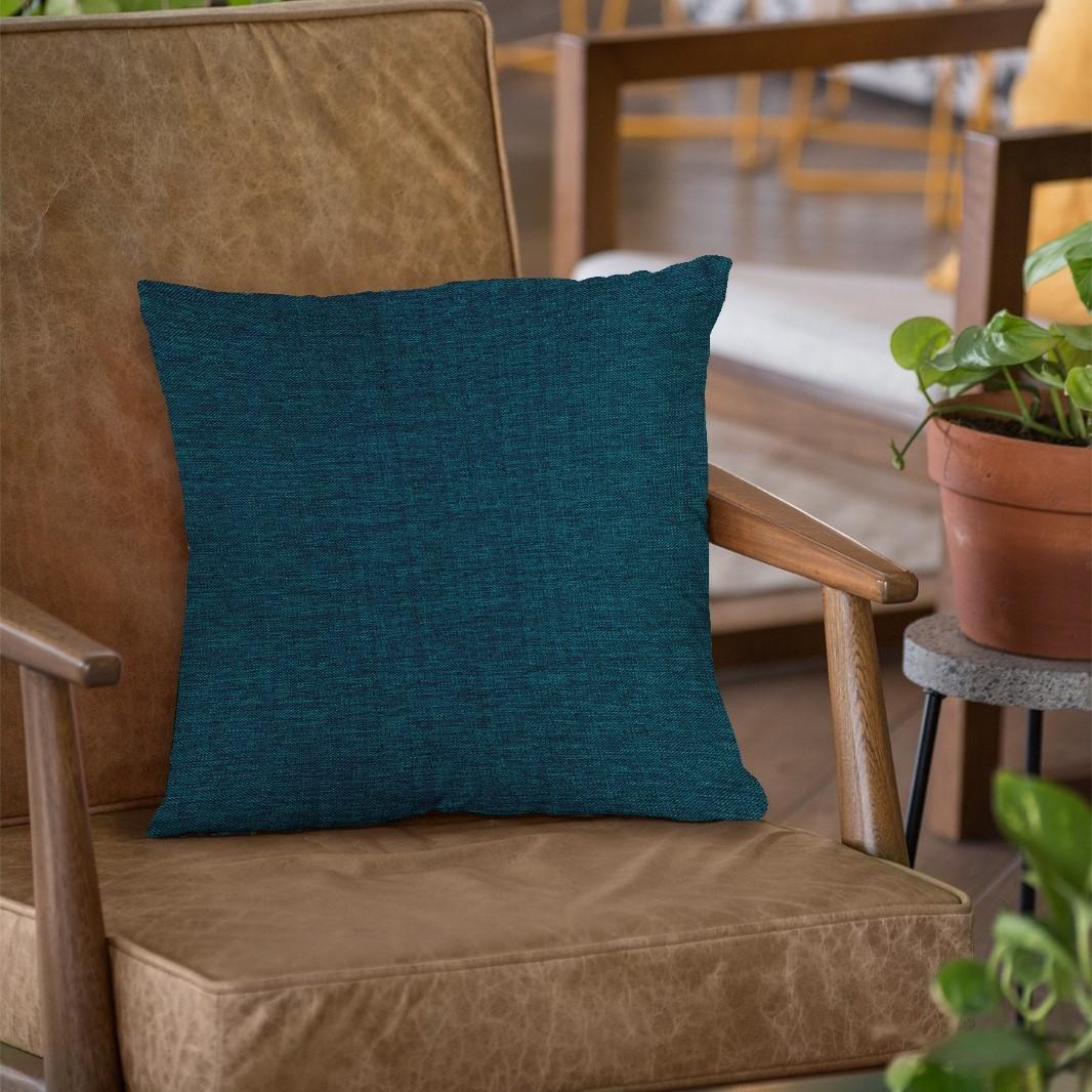 Fine Jute - Dark Turquoise Cushion Cover Trendy Home