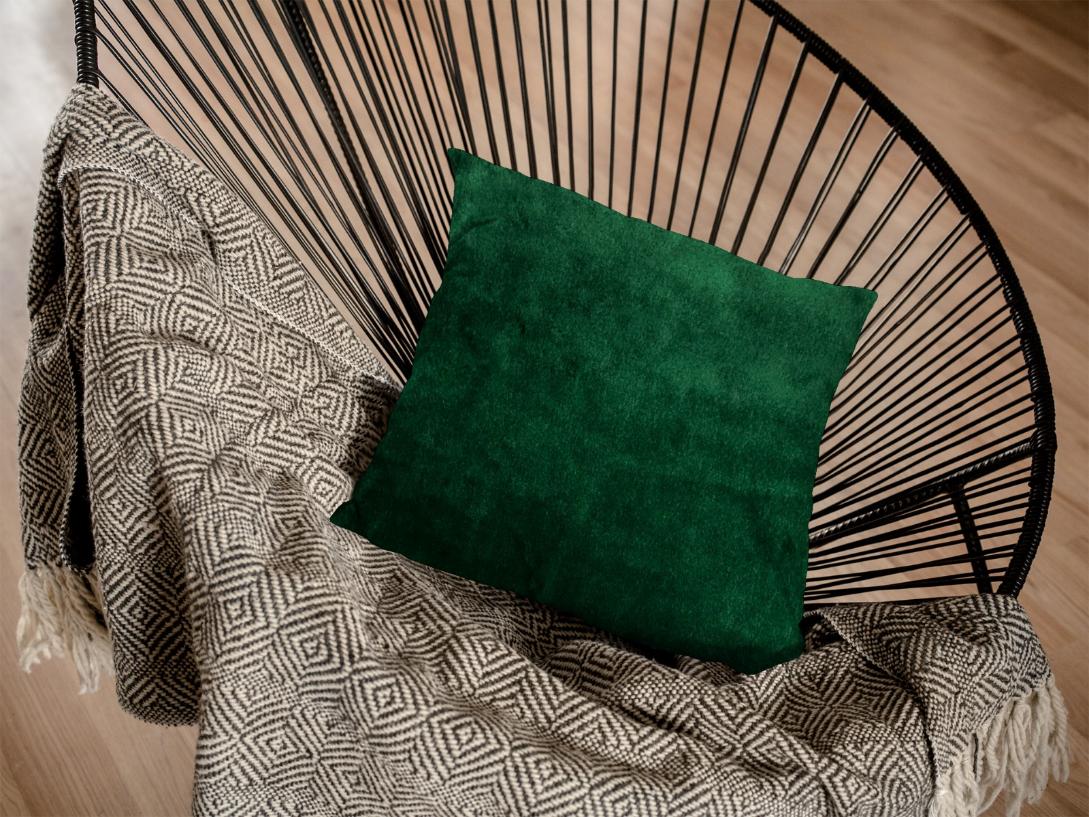 Malai Velvet - Emerald Cushion Cover Trendy Home