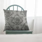 Embosed Leather - Silver Cushion Cover Trendy Home