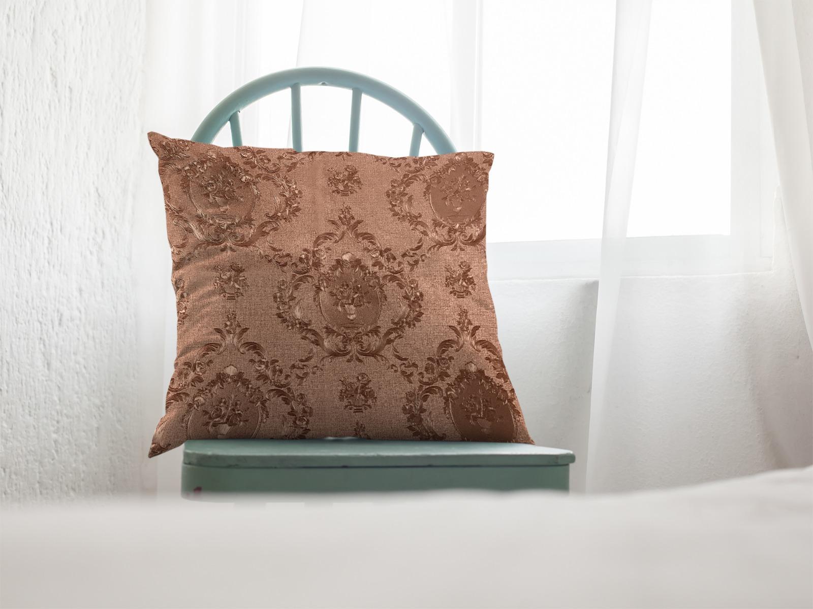 Embosed Leather - Blush Umber Cushion Cover Trendy Home