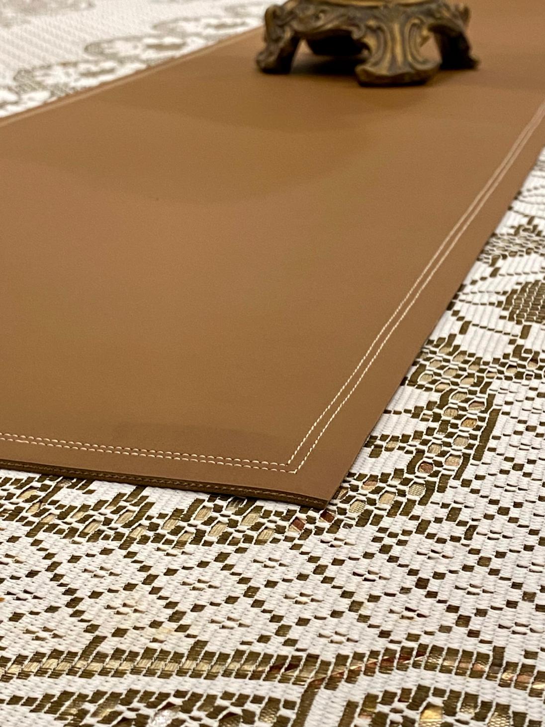 Premium Leather - Brown Table Runner Trendy Home