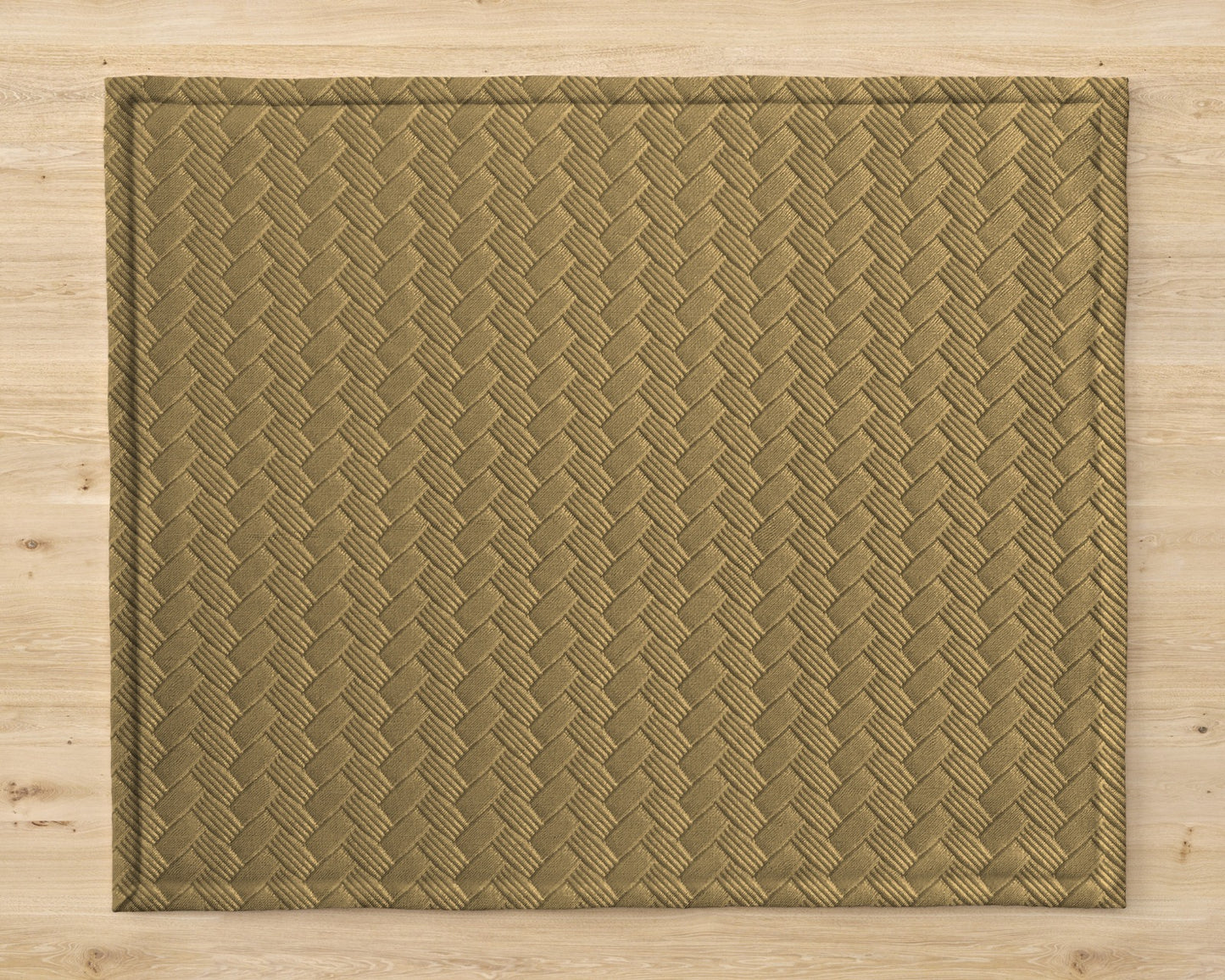 Patterned Leather - Bronze Beige Table Mat Trendy Home