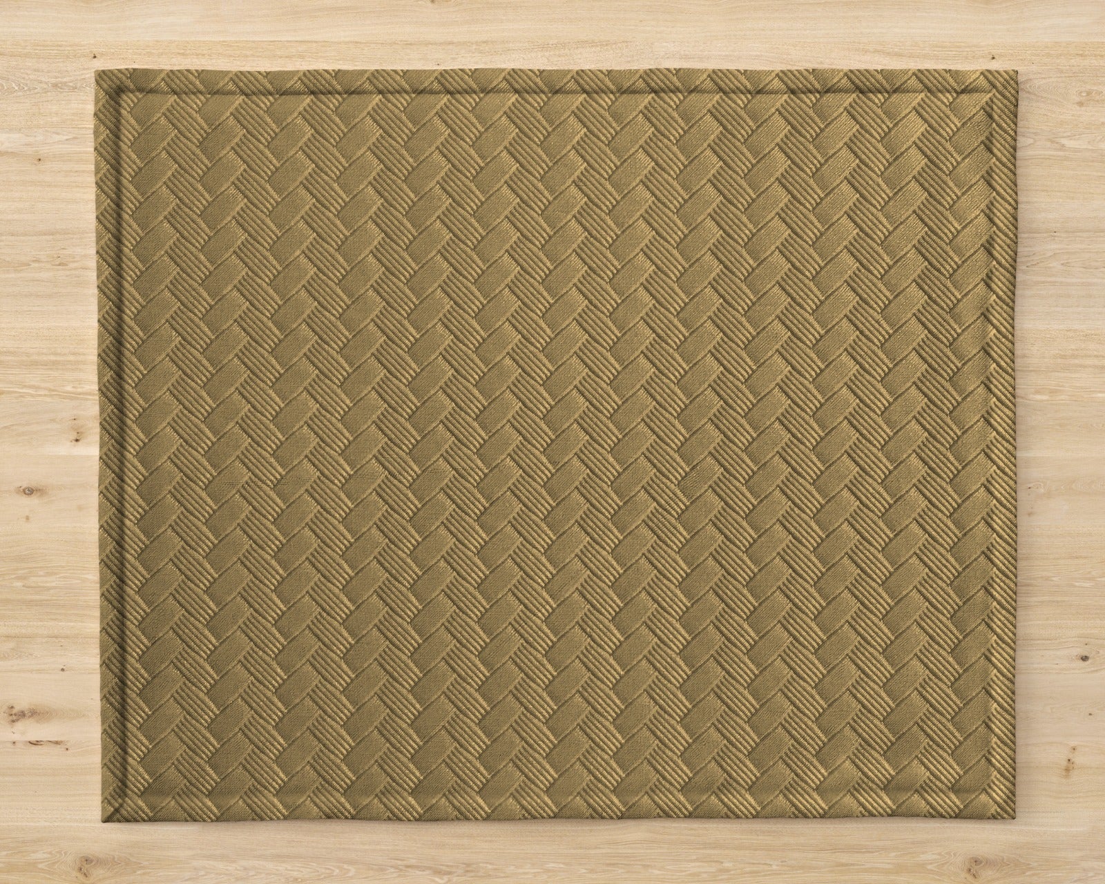 Patterned Leather - Bronze Beige Table Mat Trendy Home