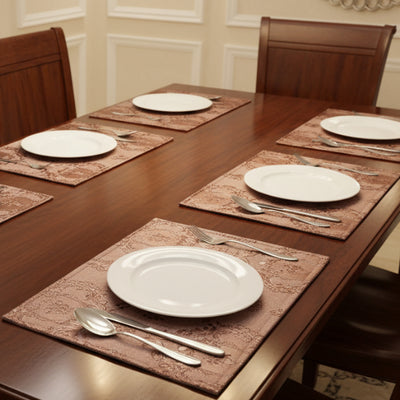 Embossed Leather - Blush Umber Table Mat Trendy Home