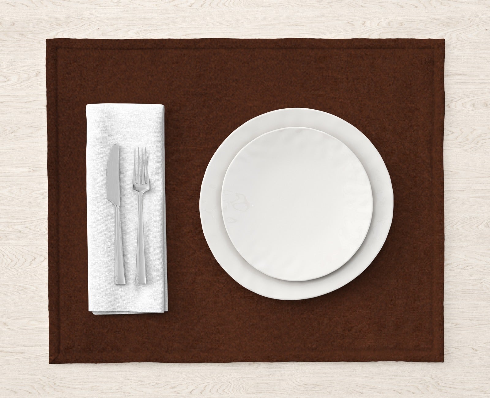 Leather - Burnt Cinnamon Table Mat Trendy Home