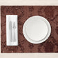 Embossed Leather - Burnt Umber Table Mat Trendy Home