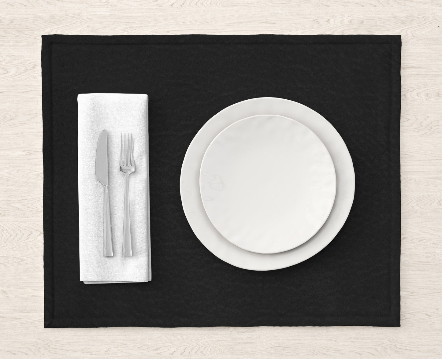 Malai Velvet - Black Table Mat Trendy Home