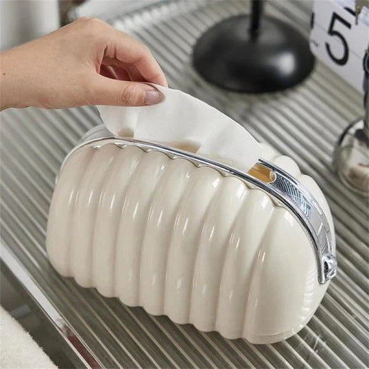 White Croissant Tissue Holder Trendy Home