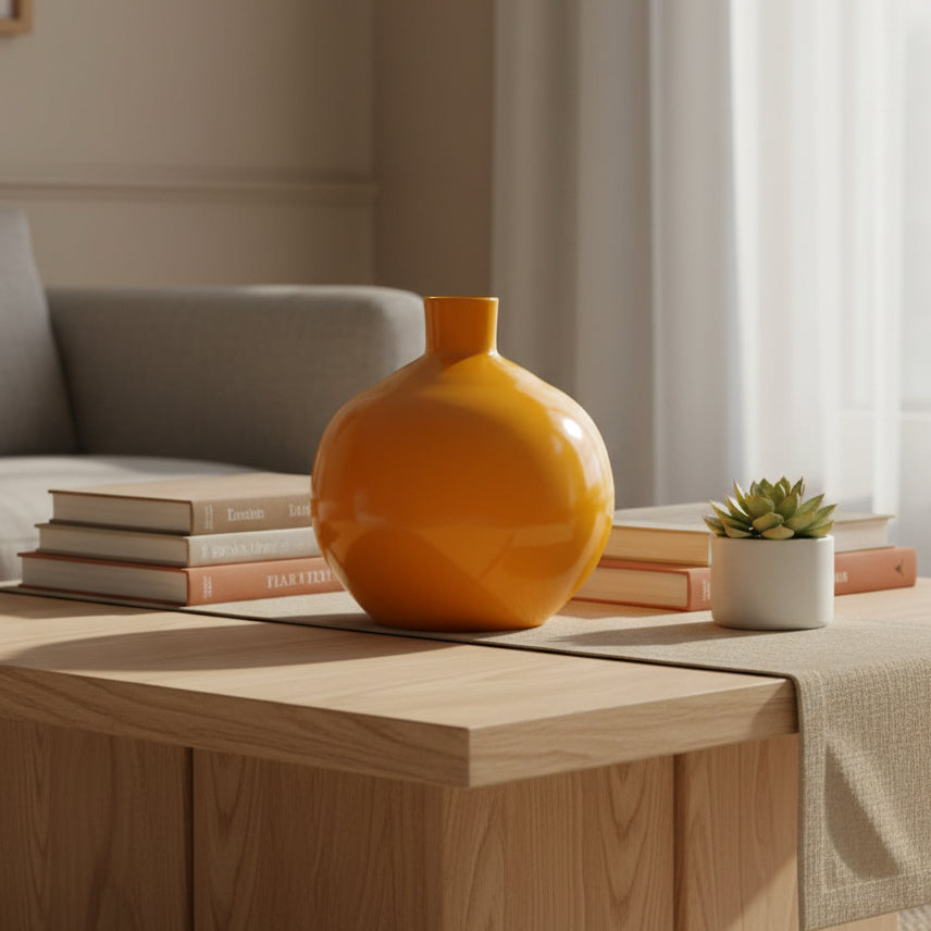 Moon Jar - Turmeric Vase Trendy Home