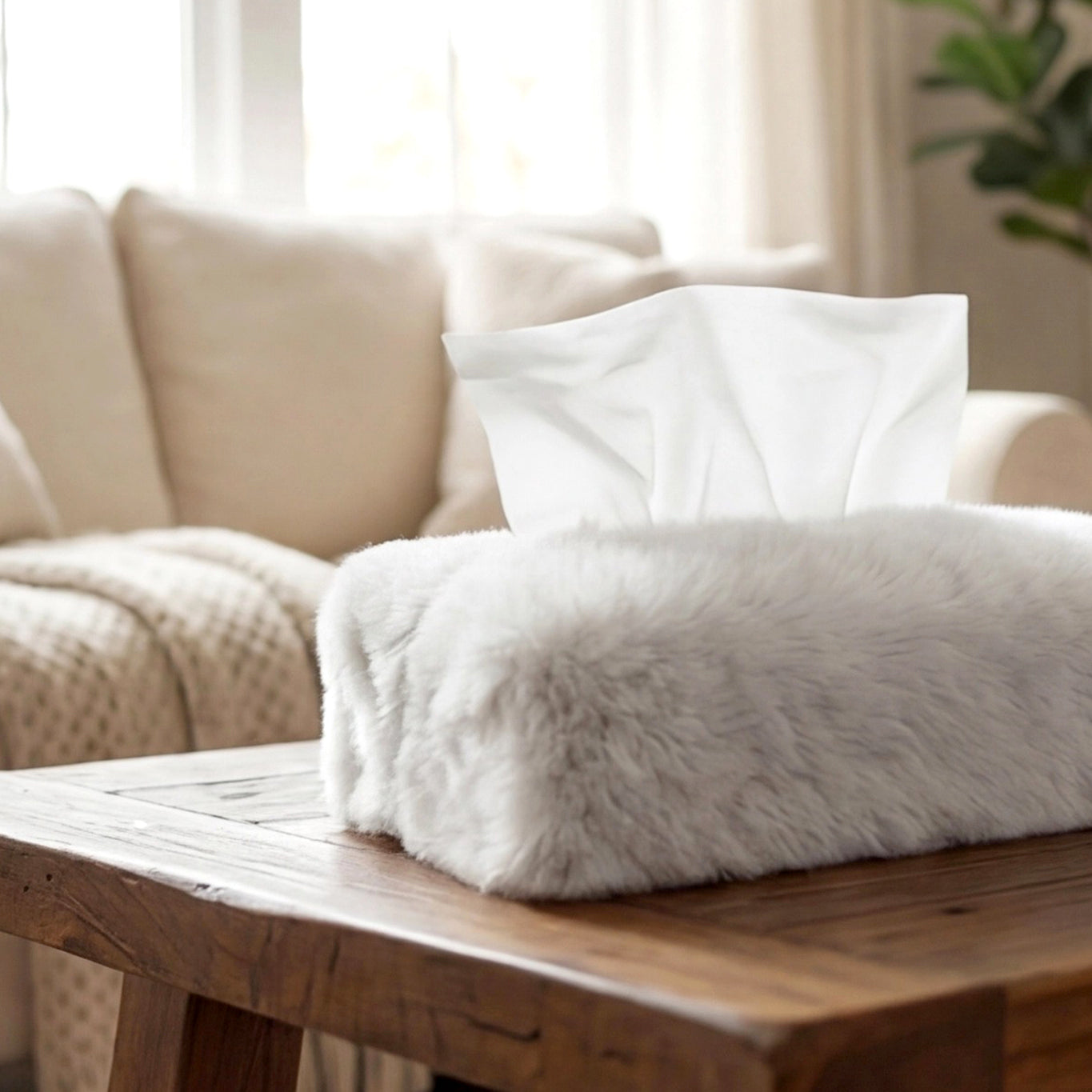 Cat Fur - Oasis Tissue Box Trendy Home