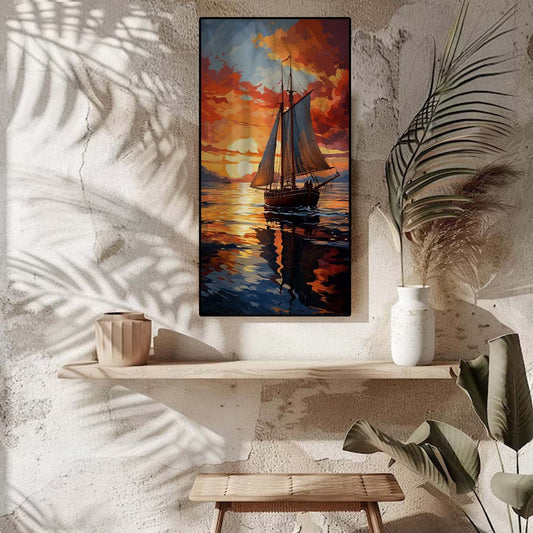 Seascape Art Portrait trendy home