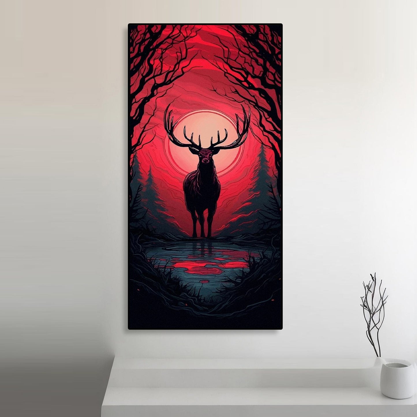 Barasingha Art Portrait trendy home