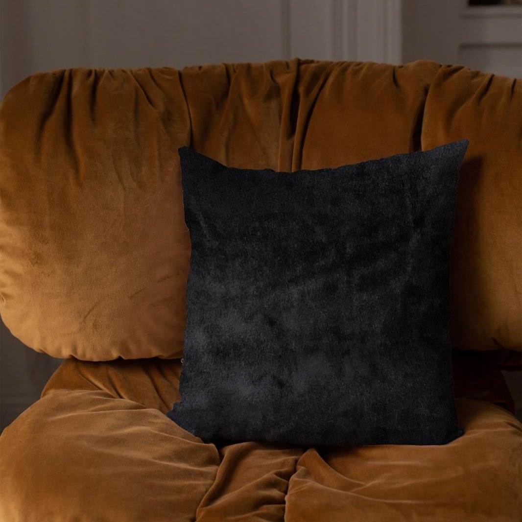 Malai Velvet - Black Cushion Cover Trendy Home