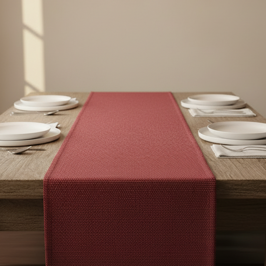 Fine Jute - Plum Table Runner Trendy Home