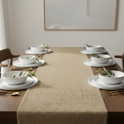 Fine Jute - Mud Table Runner Trendy Home