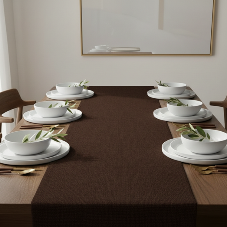 Fine Jute - Espresso Table Runner Trendy Home