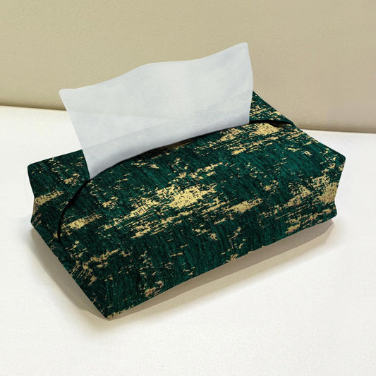 Shanghai Velvet - Emerald Tissue Box Trendy Home