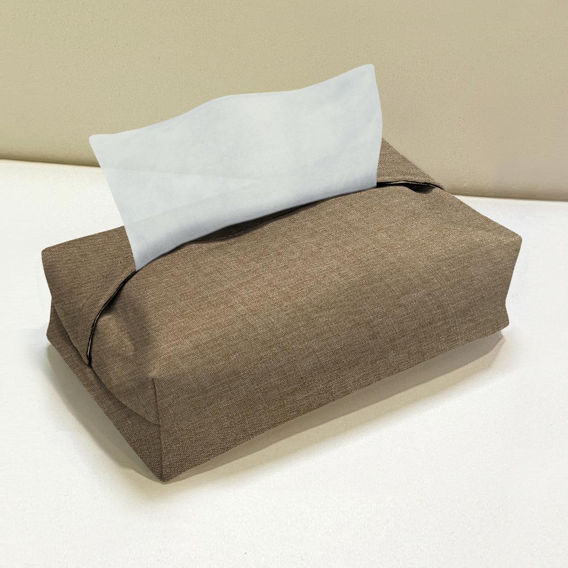 Fine Jute - Mud Tissue Box Trendy Home