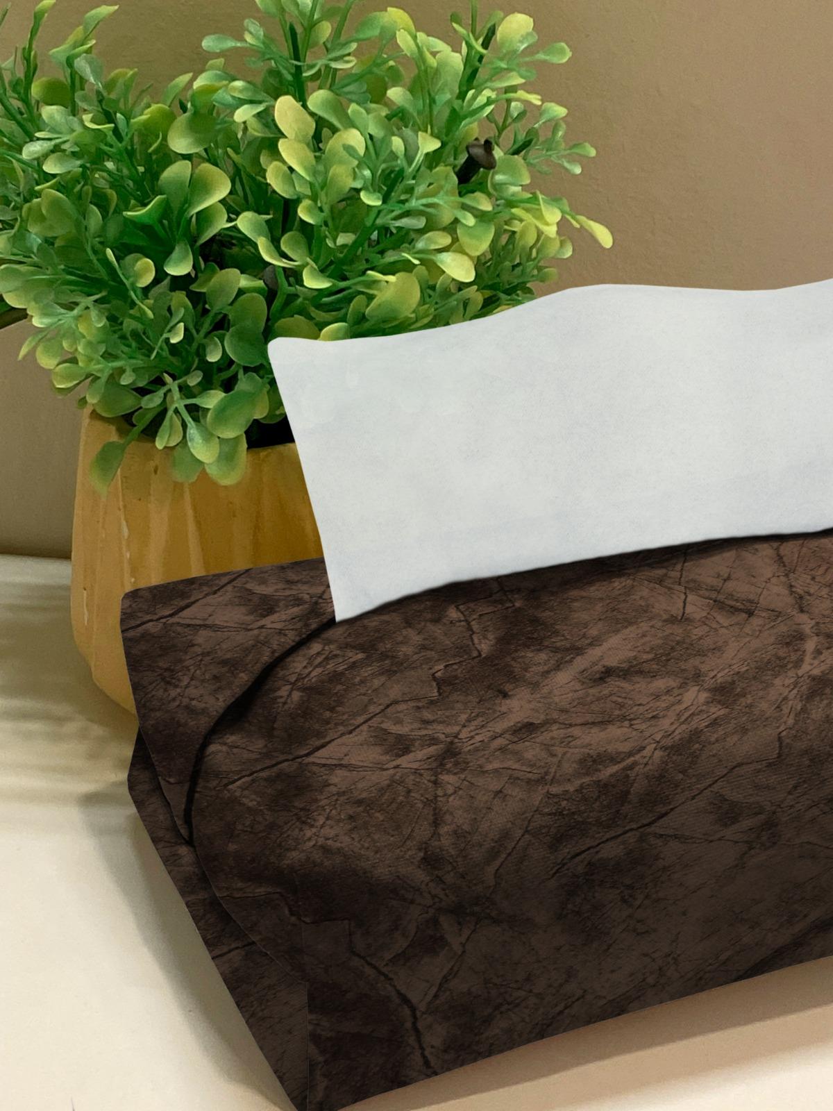 Turkish Velvet - Bronze Tissue Box Trendy Home