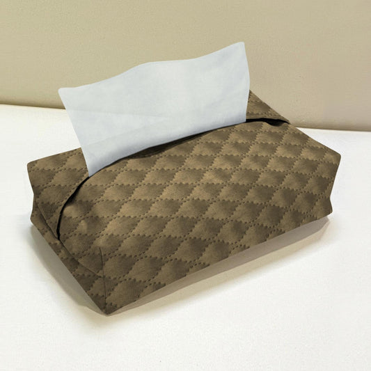 Quilted Velvet - Fawn Tissue Box Trendy Home