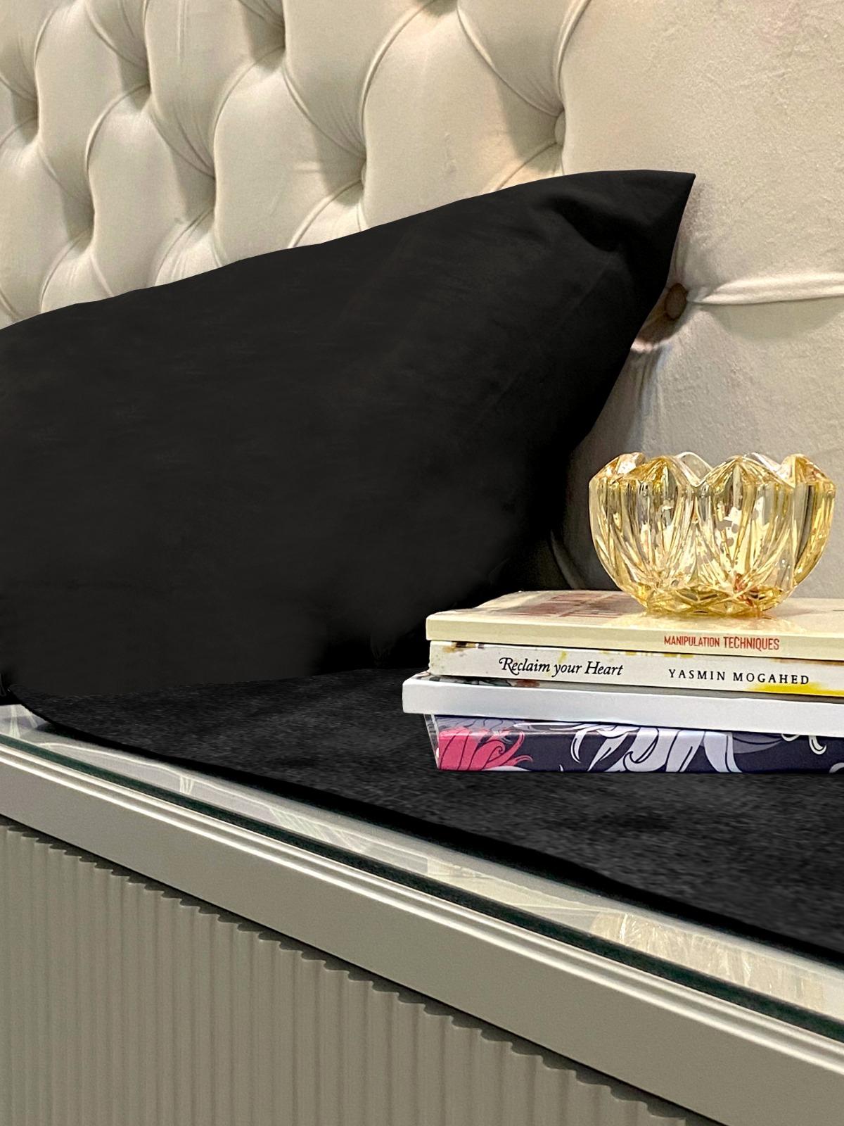 Malai Velvet - Black Bed Side Table Accent Trendy Home