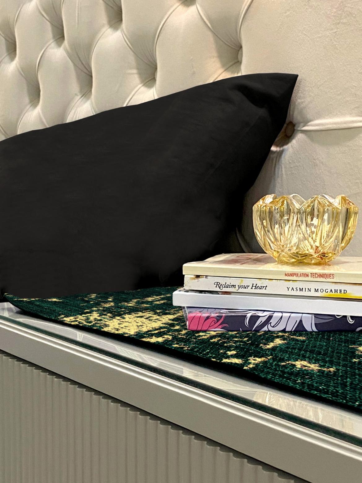 Shanghai Velvet - Emerald Bed Side Table Accent Trendy Home