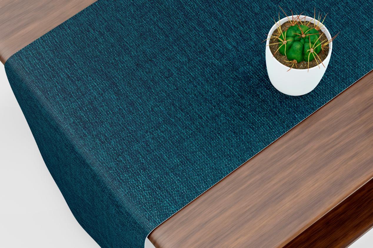 Fine Jute - Dark Turquoise Bed Side Table Accent Trendy Home