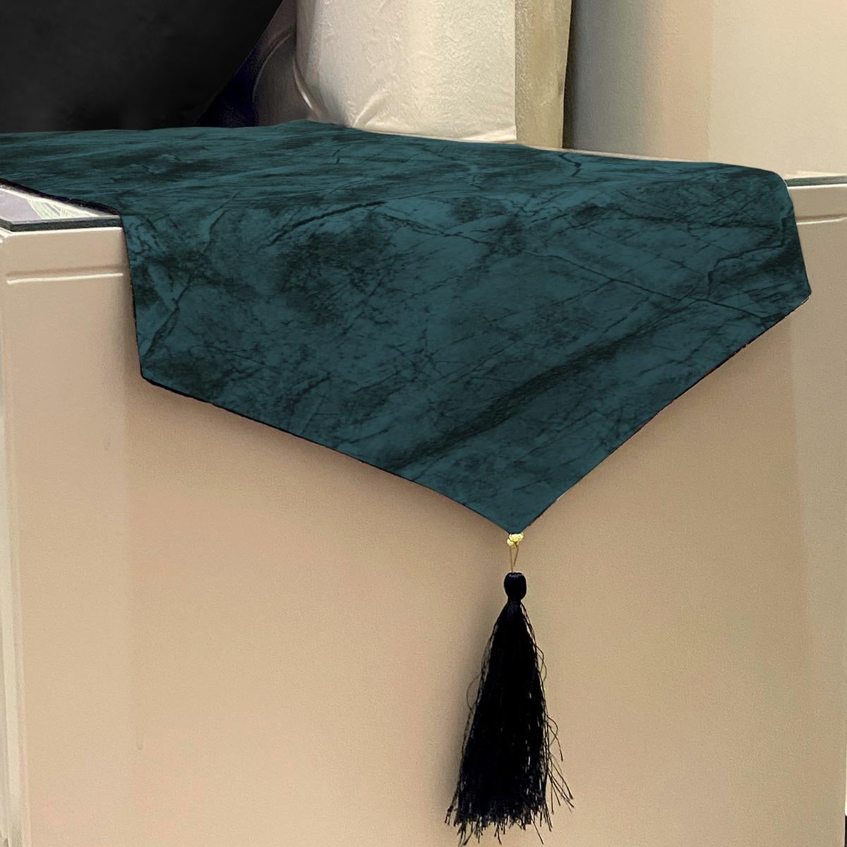 Turkish Velvet - Navy Blue Bed Side Table Accent Trendy Home