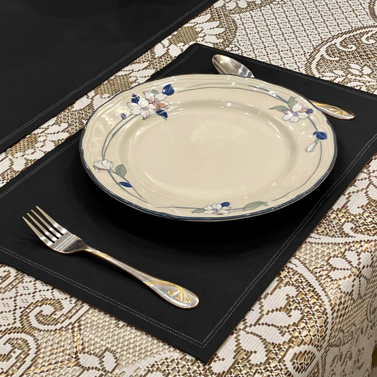 Premium Leather - Black Table Mat Trendy Home