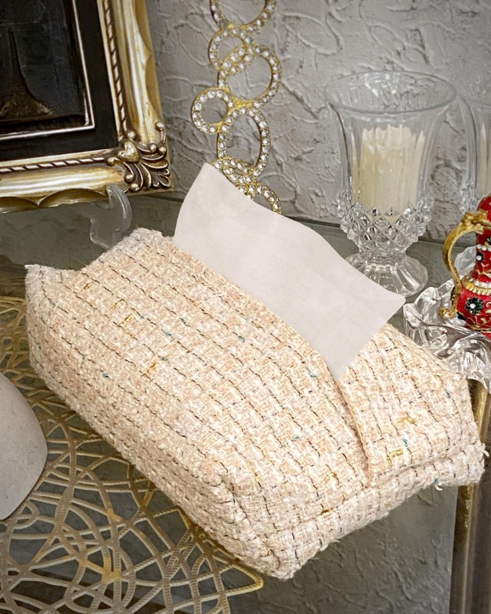 Woven Jute - Beige Serenity Tissue Box Trendy Home