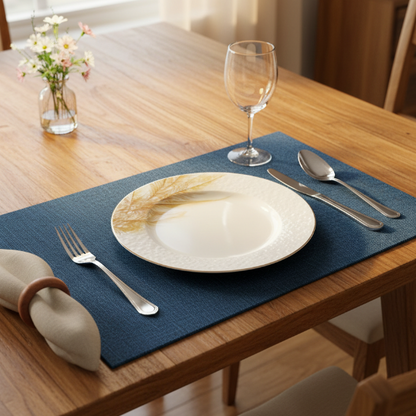 Fine Jute - Dark Turquoise Table Mat Trendy Home