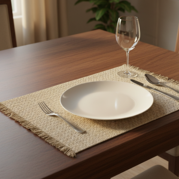 Woven Jute - Beige Serenity Table Mat Trendy Home