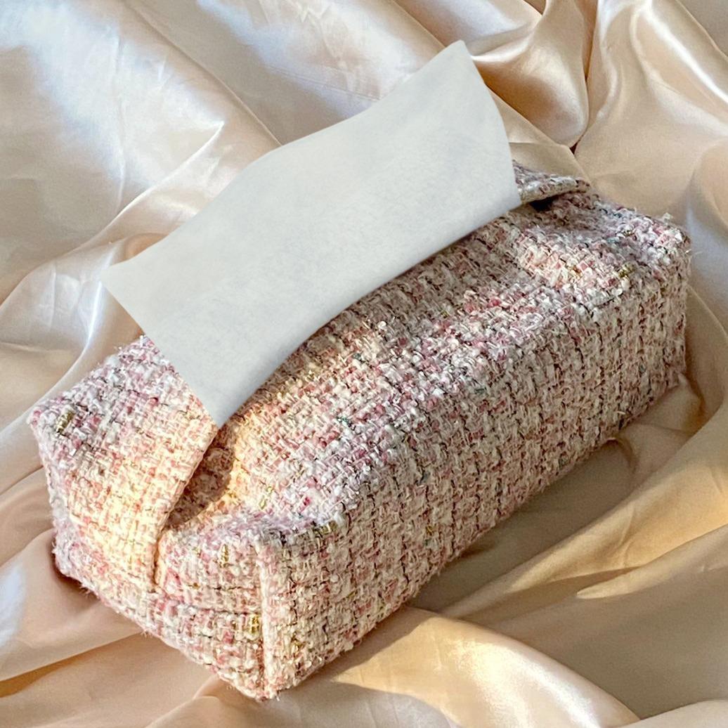 Woven Jute - Blush Elegance Tissue Box Trendy Home