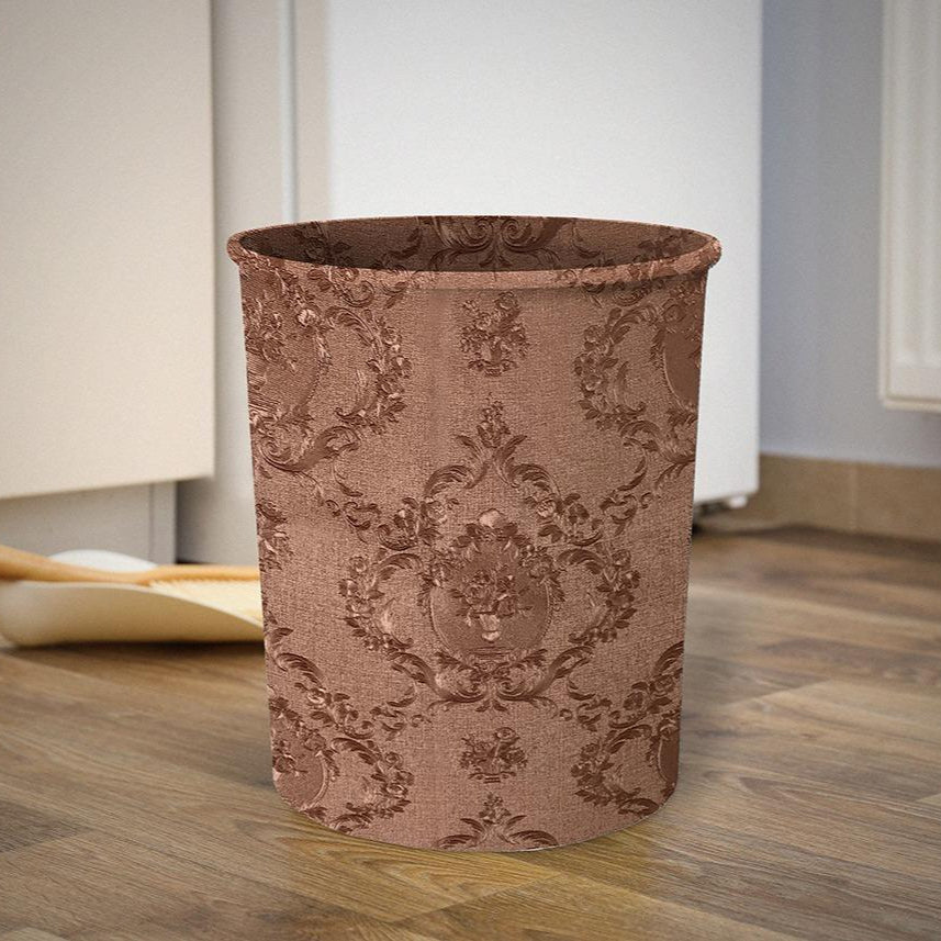 Embossed Leather - Blush Umber Dustbin Trendy Home