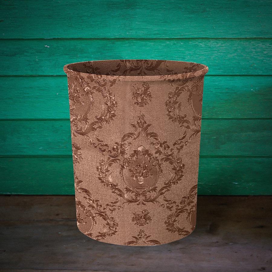 Embossed Leather - Blush Umber Dustbin Trendy Home