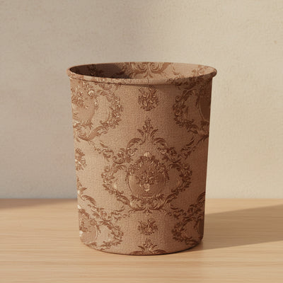 Embossed Leather - Blush Umber Dustbin Trendy Home