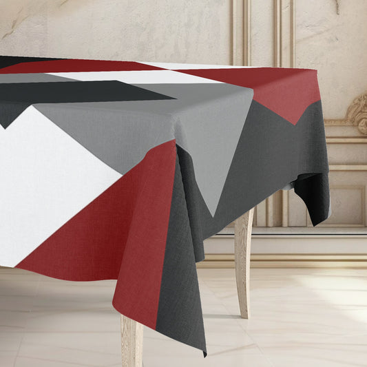 Printed - Victoria's Red Tablecloth Trendy Home