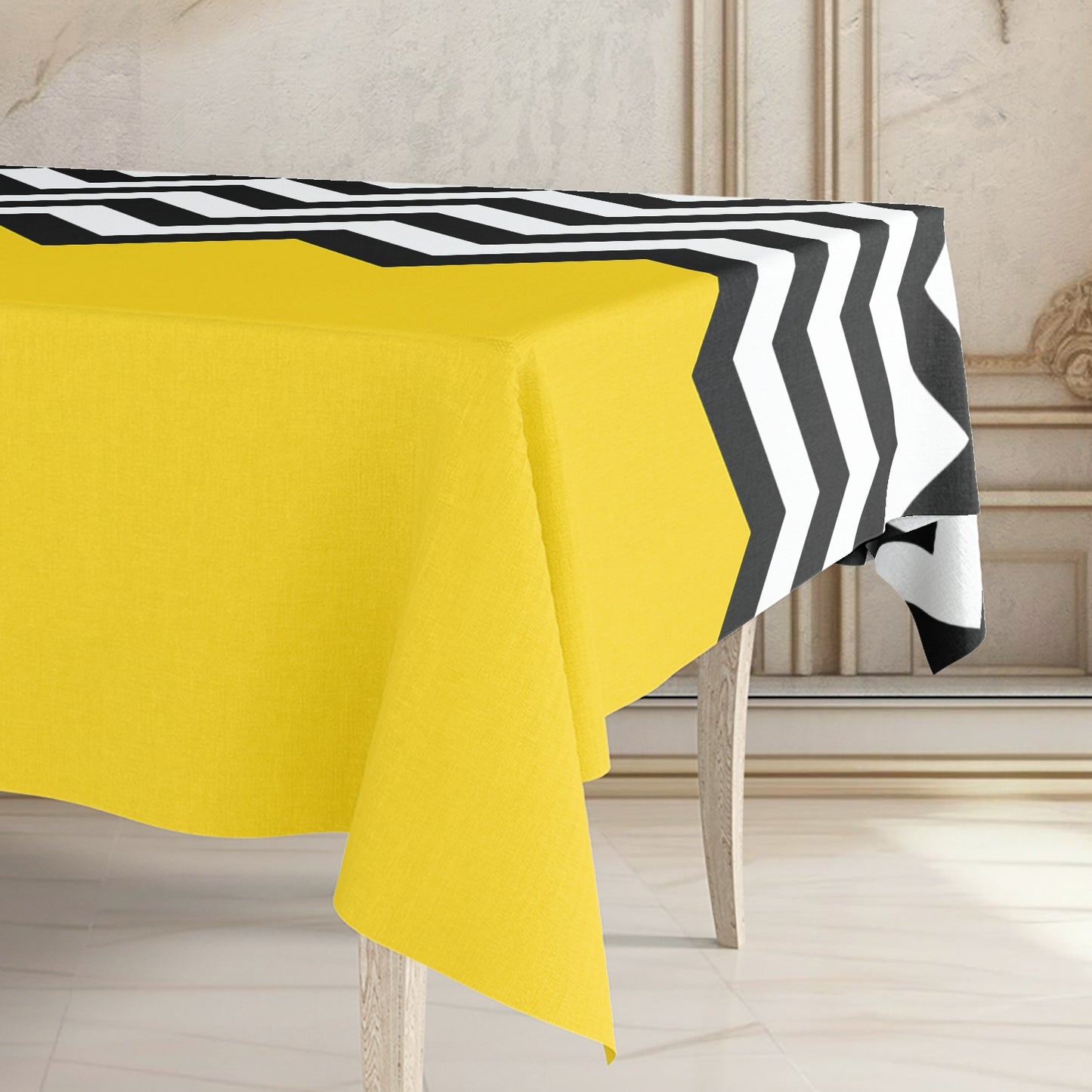 Printed - Lisbon Yellow Tablecloth Trendy Home