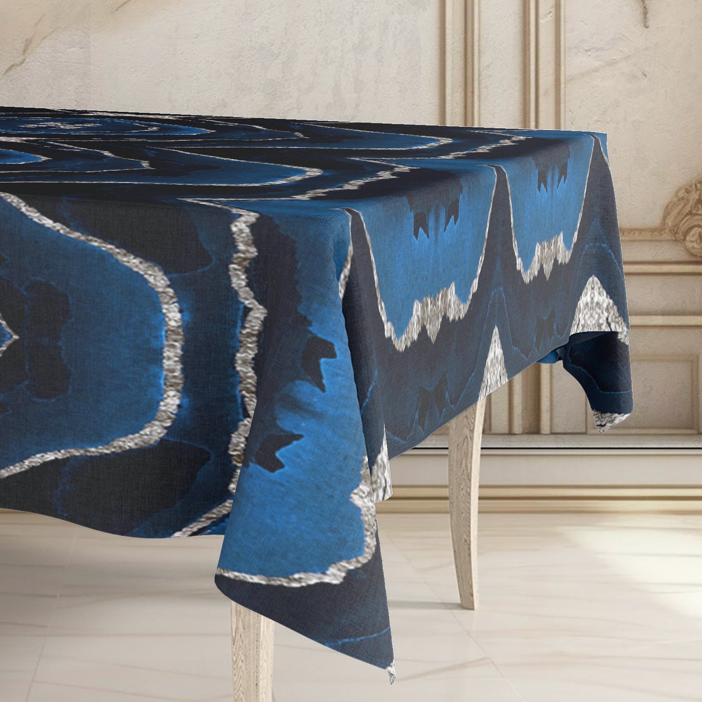 Printed - Blue Moana Tablecloth Trendy Home