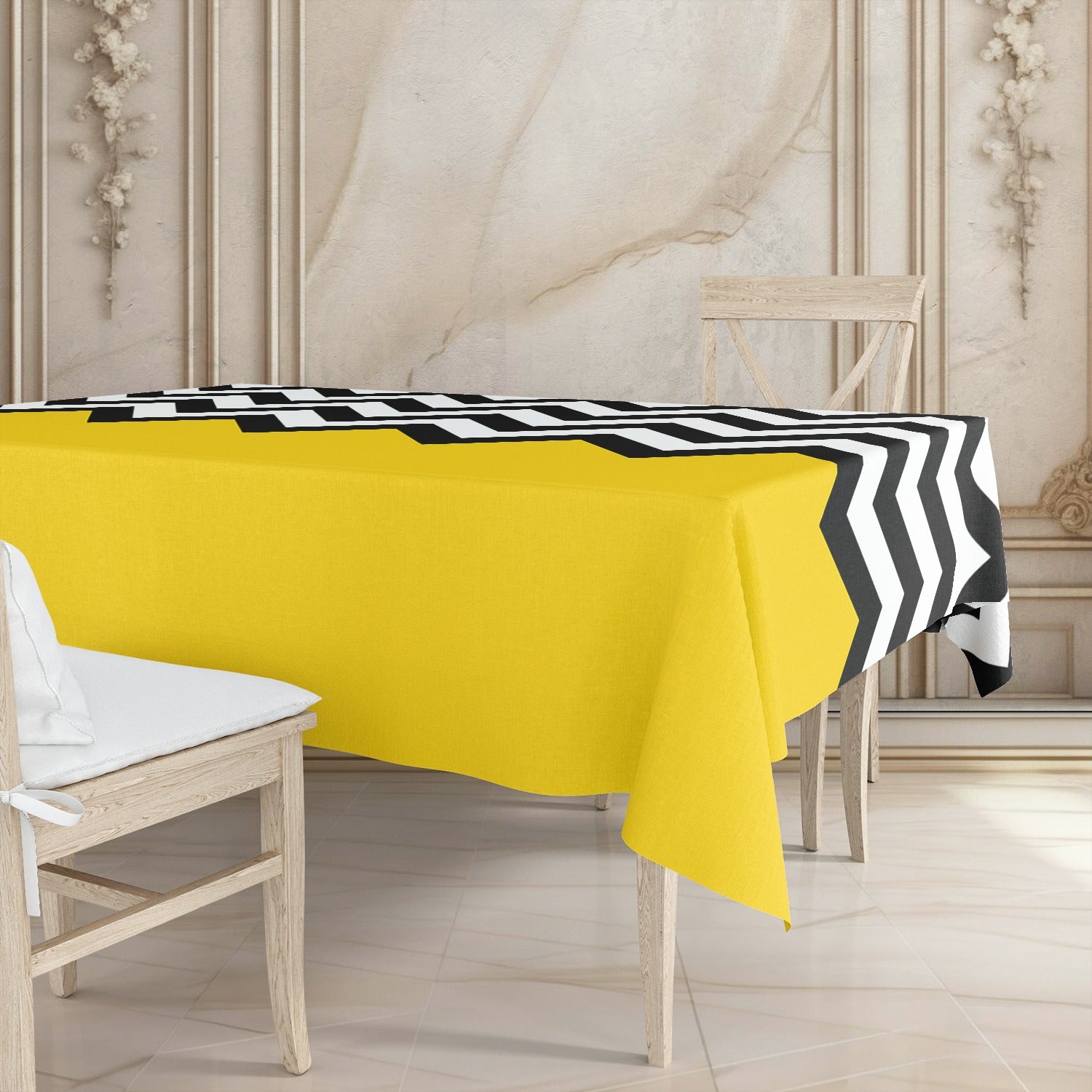 Printed - Lisbon Yellow Tablecloth Trendy Home