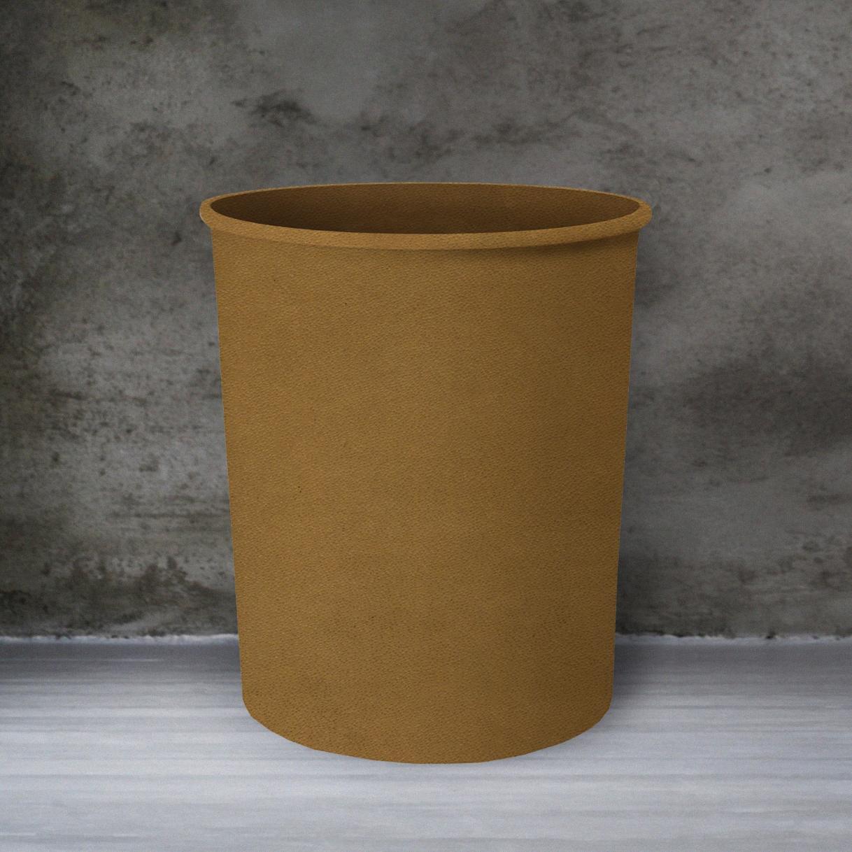 Leather - Peanut Brown Dustbin Trendy Home