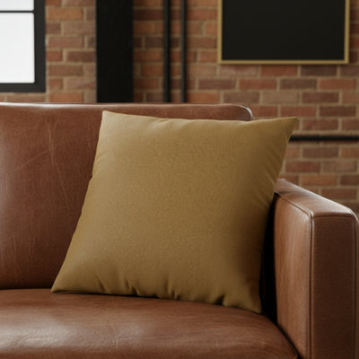 Leather - Peanut Brown Cushion Cover Trendy Home