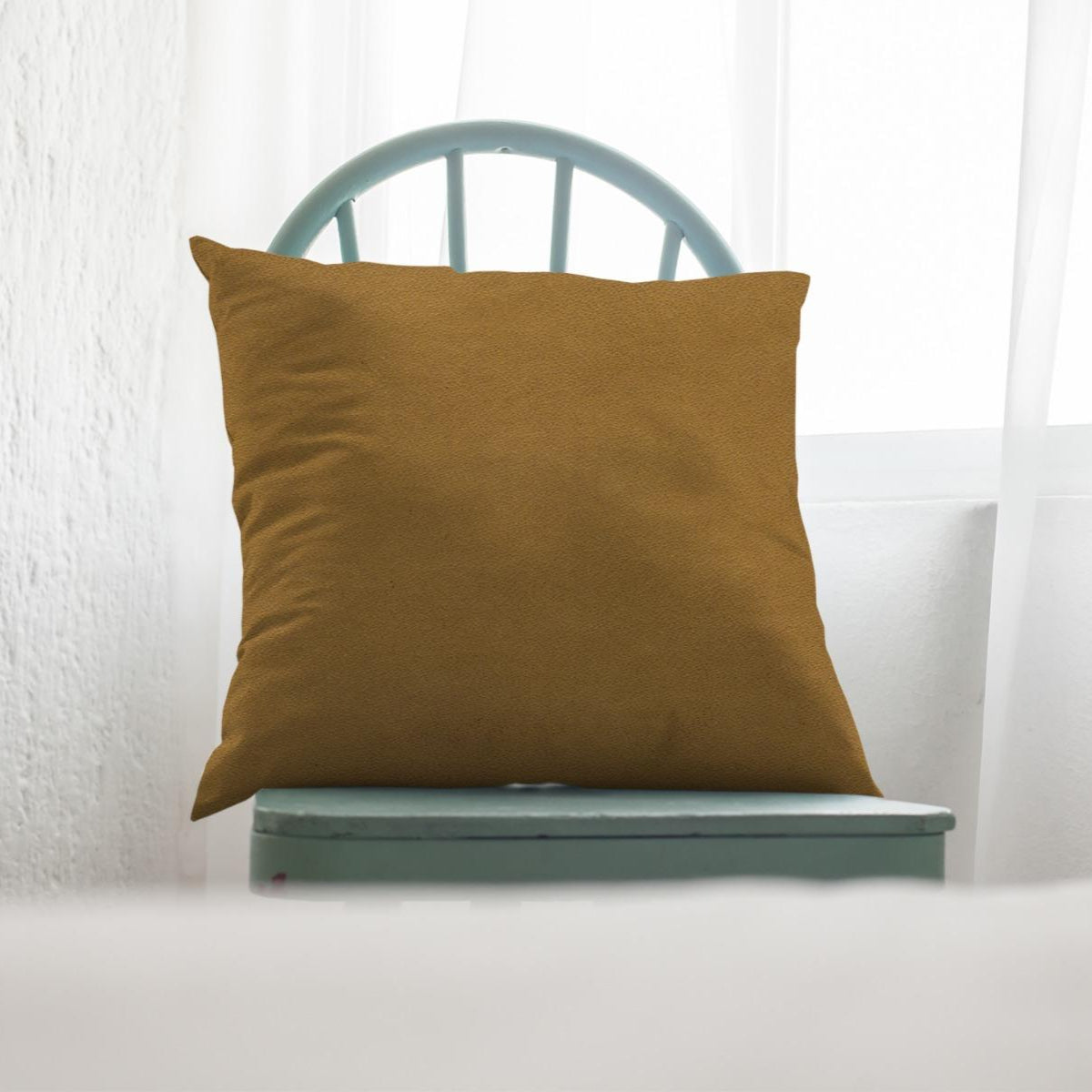 Leather - Peanut Brown Cushion Cover Trendy Home